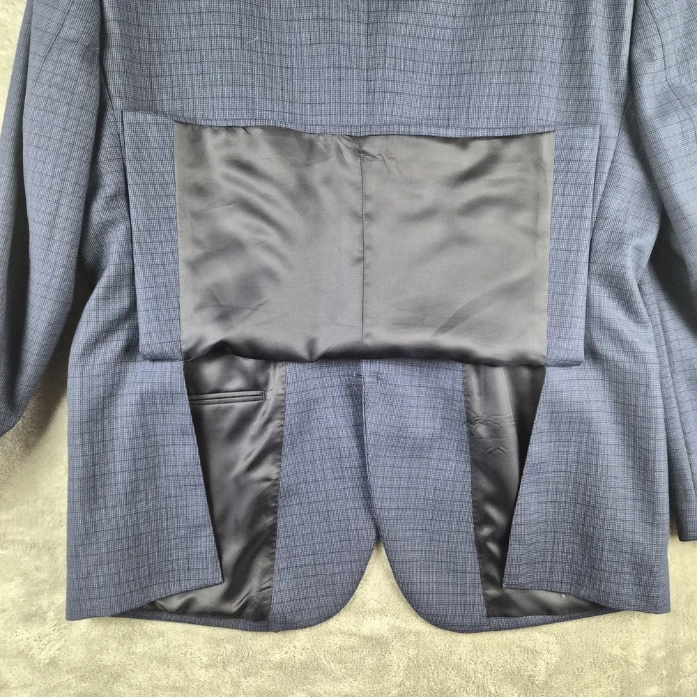 Jos A Bank Signature Collection Blazer Mens 44S Blue Wool Tailored Fit Jacket